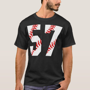 Baseball Number 57 57 Baseball Jersey Favourite P T-Shirt