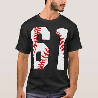 Baseball Number 61 61 Baseball  Jersey Favourite P T-Shirt