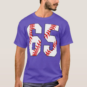 Baseball Number 65 65 Baseball Jersey Favourite P T-Shirt