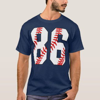 Baseball Number 86 86 Baseball  Jersey Favourite P T-Shirt