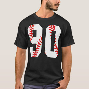 Baseball Number 90 90 Baseball  Jersey Favourite P T-Shirt