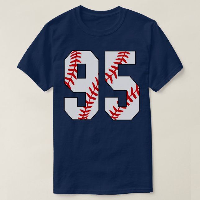 Baseball Number 95 95 Baseball  Jersey Favourite P T-Shirt (Design Front)