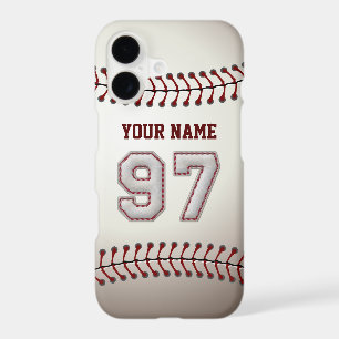 Baseball Number 97 with Your Name - Modern Sporty