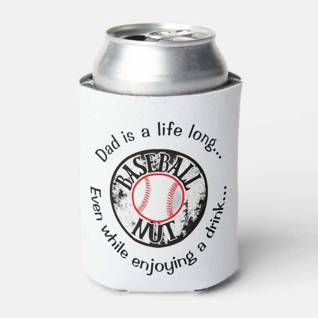 Baseball nut   can cooler (Can Front)