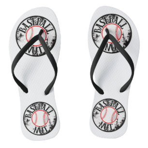 Baseball nut  flip flops