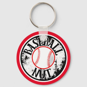 Baseball nut  keychain