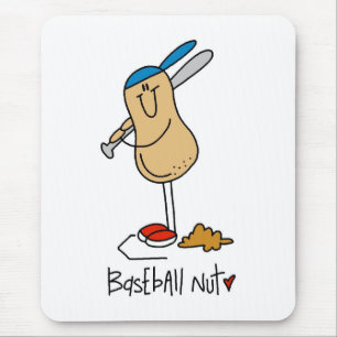 Baseball Nut Mouse Pad