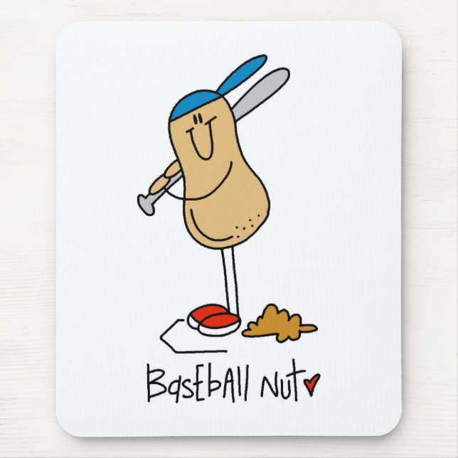 Baseball Nut Mouse Pad (Front)