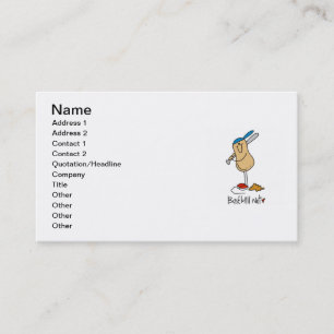 Baseball Nut T-shirts and Gifts Business Card