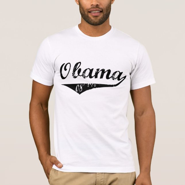 Baseball Obama 08 T-Shirt (Front)