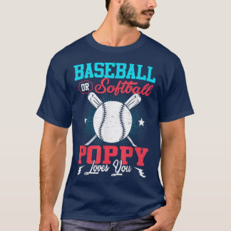 Baseball Or Softball Announcement Gender Reveal Po T-Shirt