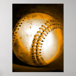 Baseball Painting Artwork Posters