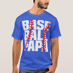 Baseball PAPA T Proud Grandpa Grandfather Fathers T-Shirt
