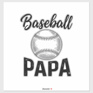 Baseball Papa Vintage Engraving Shirt Design_1