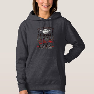 Baseball Papa Vintage Engraving Vector Design_1 Hoodie
