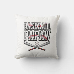 Baseball Papaw Vintage Engraving Design_1 Cushion