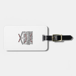 Baseball Papaw Vintage Engraving Design_1 Luggage Tag