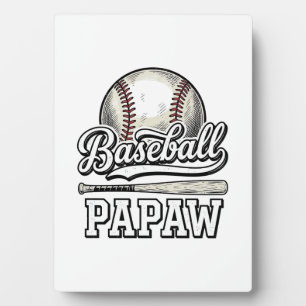 Baseball Papaw Vintage Engraving Shirt Design_1 Plaque