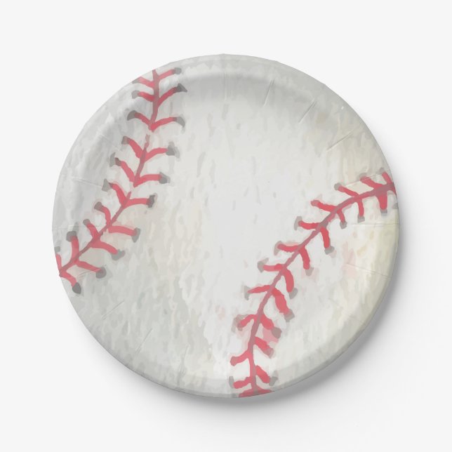 Baseball Paper Plate (Front)
