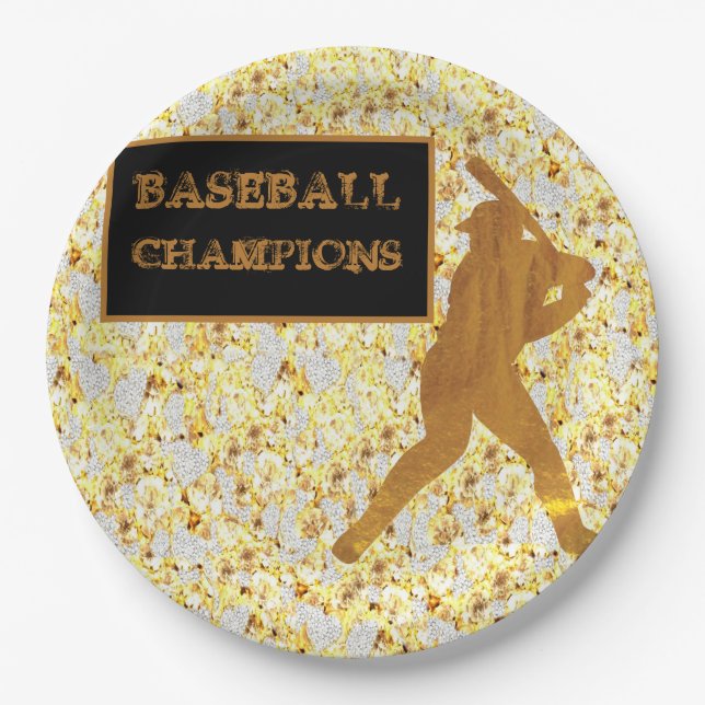 Baseball Paper Plate (Front)