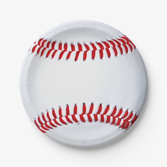 Baseball Paper Plate (Front)
