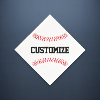 Baseball Party or Team Banquet Custom Text Sports Napkin