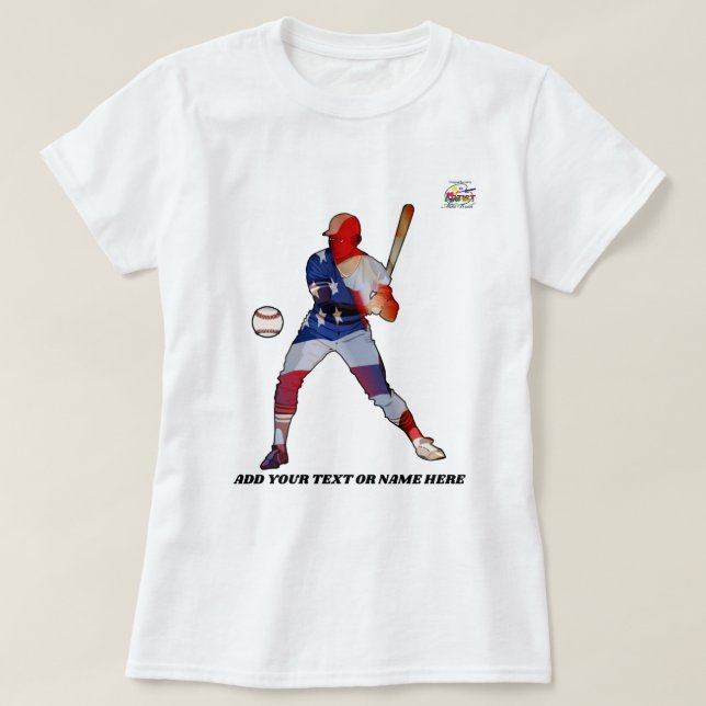 Baseball Patriotism T-Shirt (Design Front)
