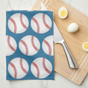 Baseball Pattern Tea Towel
