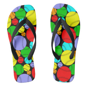 Baseball Pattern Thongs
