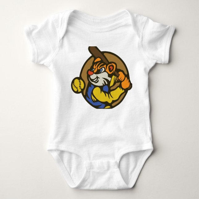 Baseball Payer Baby Bodysuit (Front)
