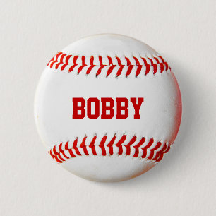 Baseball Personalised 6 Cm Round Badge