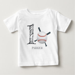 Baseball Personalised Baby T-Shirt