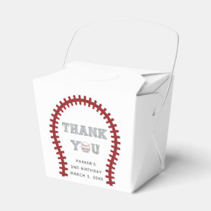 Baseball Personalised Birthday Thank you Favour Box