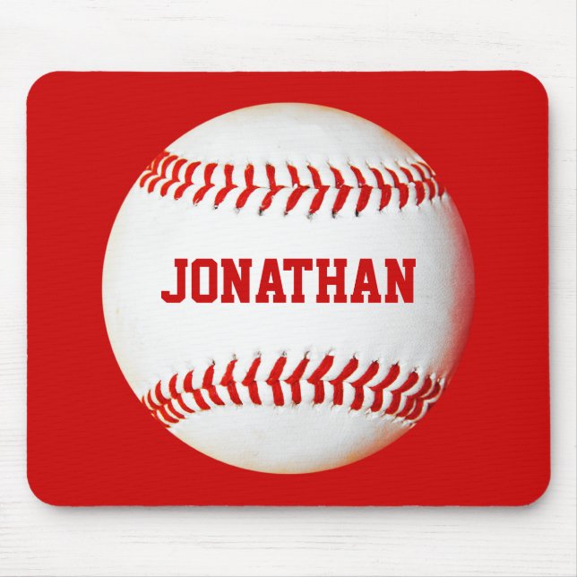 Baseball Personalised Mousepad (Front)