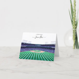 Baseball Personalised Note Card