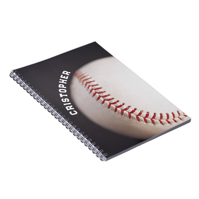 Baseball Personalised Notebook (Right Side)