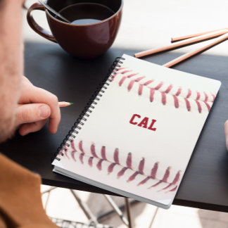 Baseball Personalised Spiral Notebook