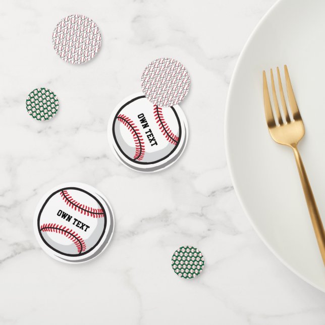 Baseball Personalised Table Confetti (Group)