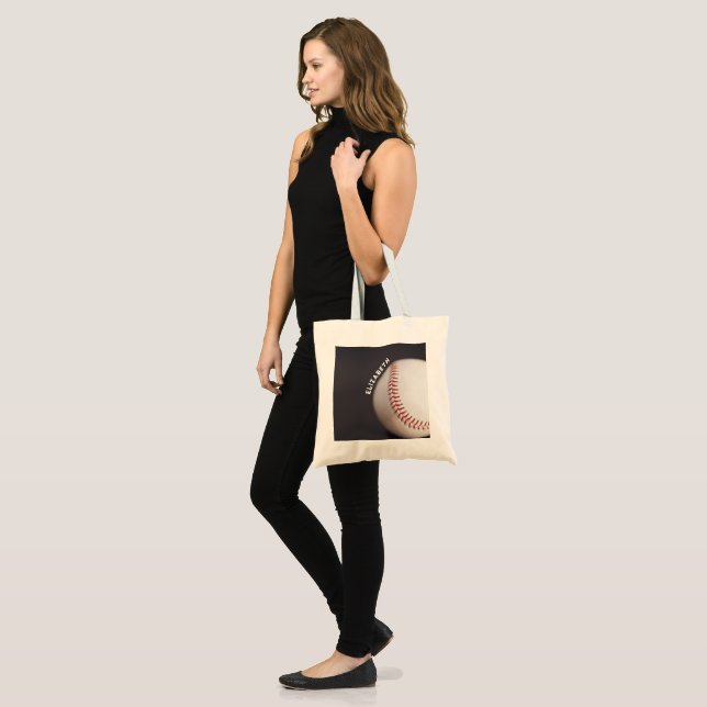 Baseball Personalised Tote Bag (Front (Model))