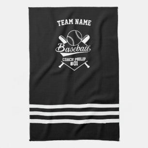 Baseball Personalized Coach, Team Mom Tea Towel