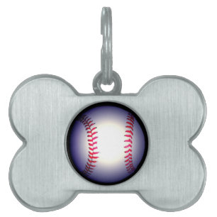 Baseball Pet ID Tag