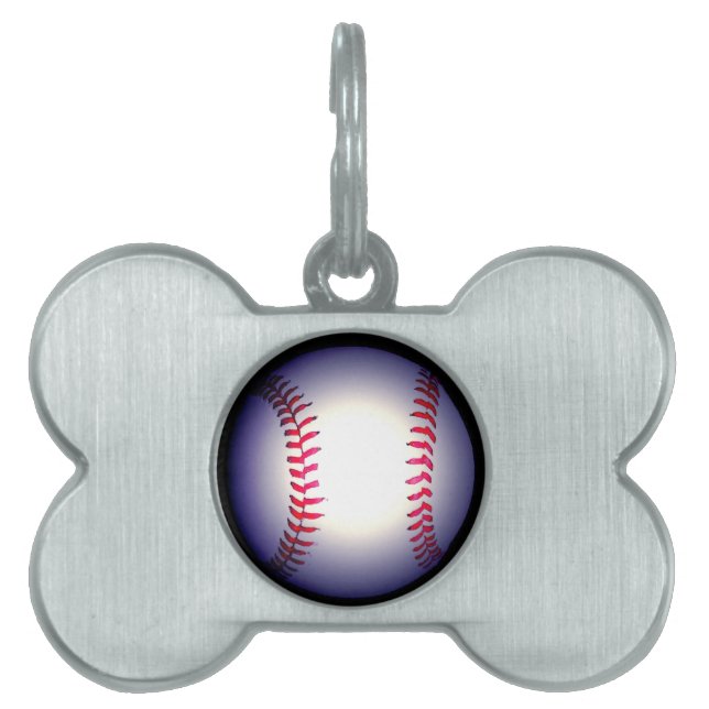 Baseball Pet ID Tag (Front)