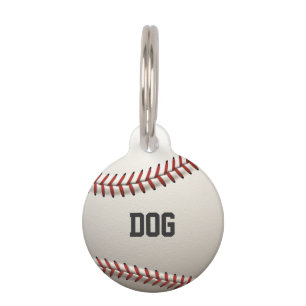 Baseball Pet Tag