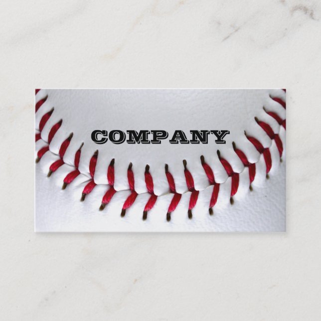 Baseball Photo Business Cards (Front)
