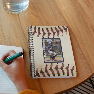 Baseball Photo Card Collector Style Notebook