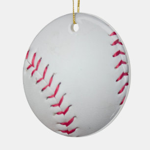 Baseball Photo Ceramic Ornament
