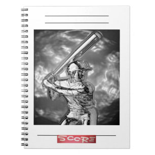 BASEBALL Photo Notebook (80 Pages B&W) Organise