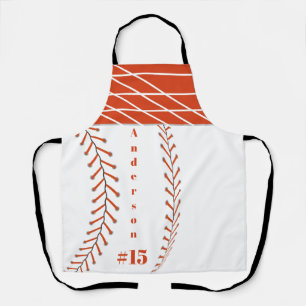 Baseball Photos Rustic Memory Scrapbook Apron