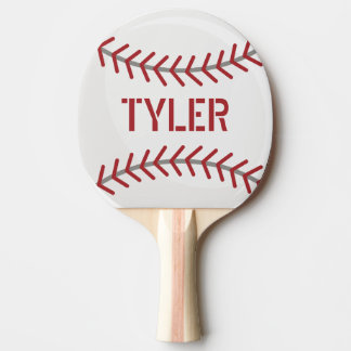 Baseball Ping Pong Personalise Paddle