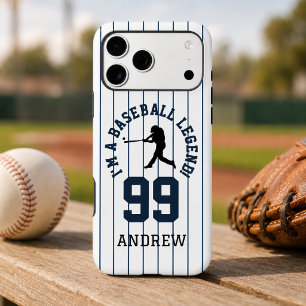 Baseball Pinstripe Jersey Number Design